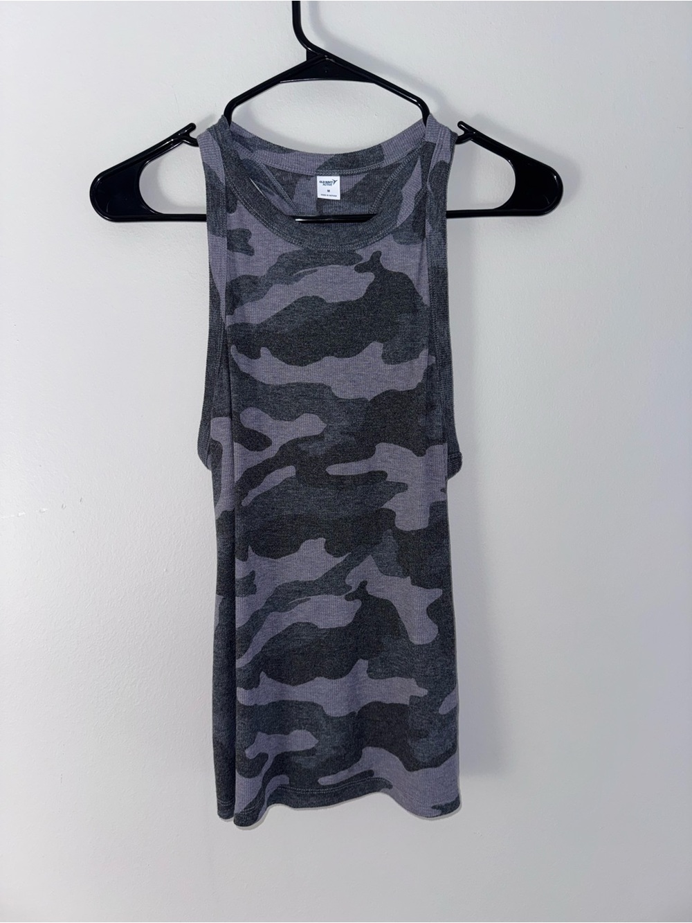 Old Navy Gray Camo Tank Top